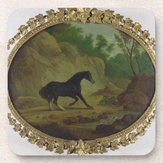 Posavasos Un caballo asustado por una serpiente, 1792 (Frente)