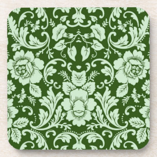Posavasos Un damasco floral antiguo
