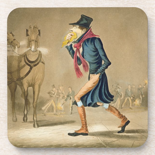 Posavasos Un detalle excelente de noviembre y de Londres, (Frente)