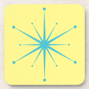 Posavasos Un divertido estreno retro moderno de medio siglo