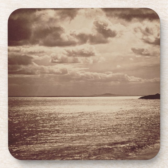 Posavasos Un efecto del Sun, Normandía c.1857 (foto de la (Frente)