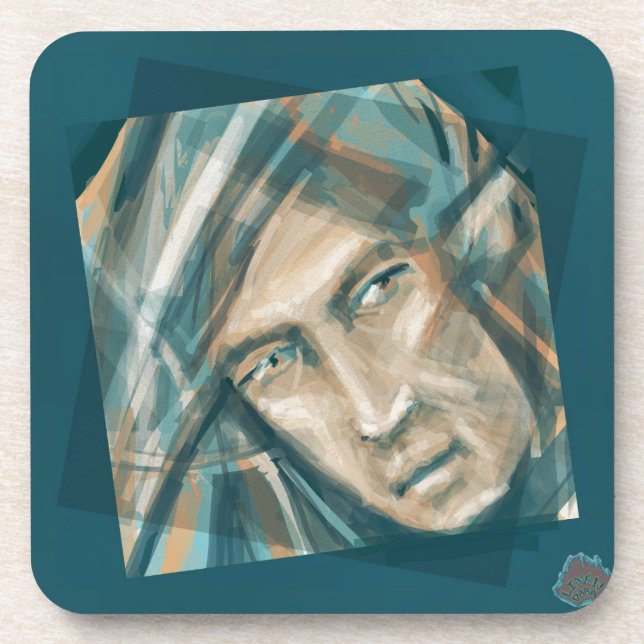 Posavasos Un elfo verde desafiante (Frente)