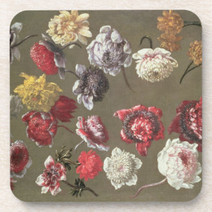 Posavasos Un estudio de los Peonies (aceite en lona)