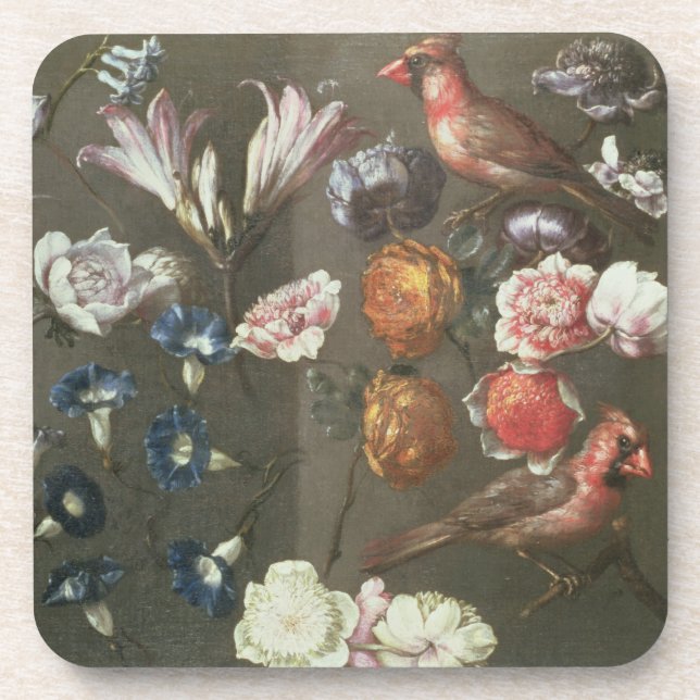 Posavasos Un estudio de los Peonies, la enredadera, los (Frente)