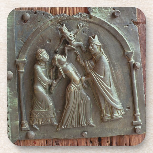 Posavasos Un exorcismo, el panel de la puerta derecha, 12mo (Frente)