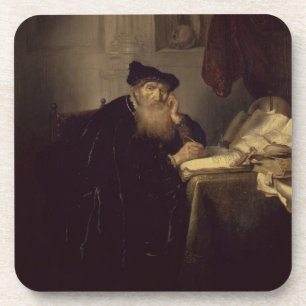 Posavasos Un filósofo, 1635 (aceite en el panel)