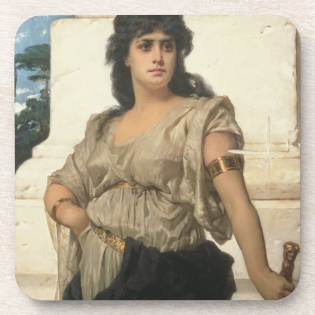 Posavasos Un guerrero justo (aceite en lona) (Frente)