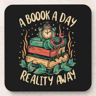Posavasos Un libro al día mantiene la Realidad alejada