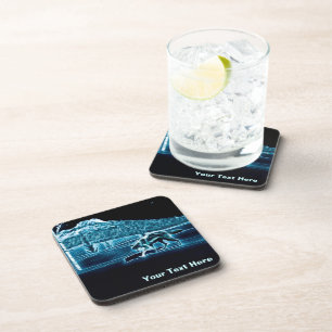 Posavasos Un lobo en la nieve