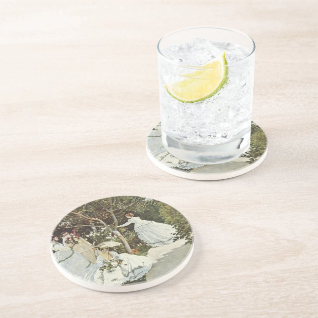 Posavasos Un molino de viento en Zaandam Claude Monet (Lado)