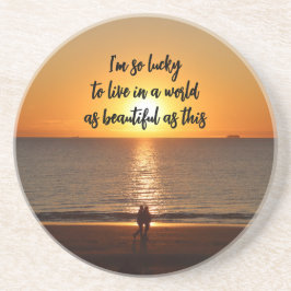 Posavasos "Un mundo tan hermoso como este"