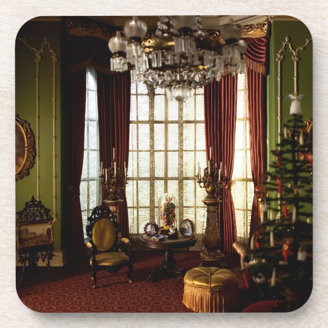 Posavasos Un Navidad victoriano - Pascua plástica (Frente)