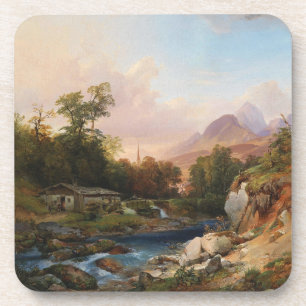 Posavasos Un paisaje montañoso con una sonrisa