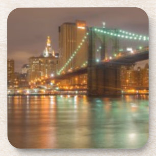 Posavasos Un panorama del horizonte de New York City