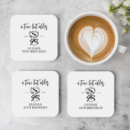 Posavasos Un poco más viejo Martini, el favor de la fiesta d