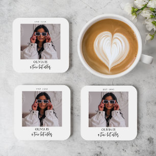 Posavasos Un poco más viejo Martini tema favorito de la fies