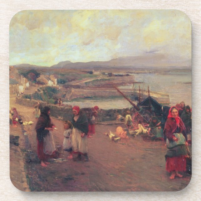 Posavasos Un pueblo de Connemara - la manera al puerto, 1898 (Frente)