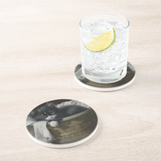 Posavasos Un rincón acogedor para los gatitos