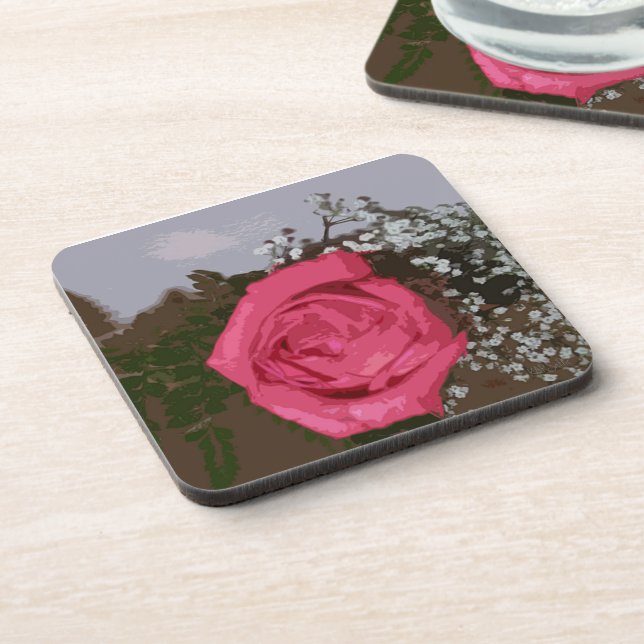 Posavasos Un Rosa (Lado Izquierdo)
