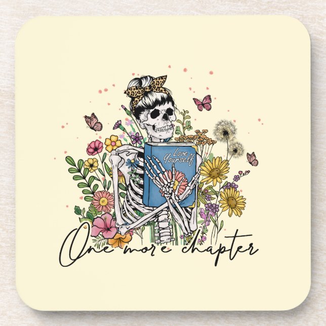 Posavasos Un Skeleton floral más de capítulo (Frente)