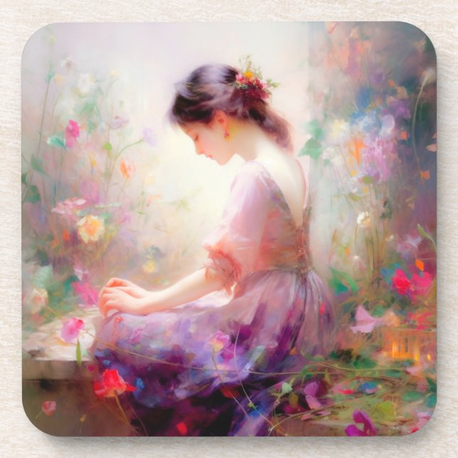 Posavasos Un sueño de Dios de flores (Frente)