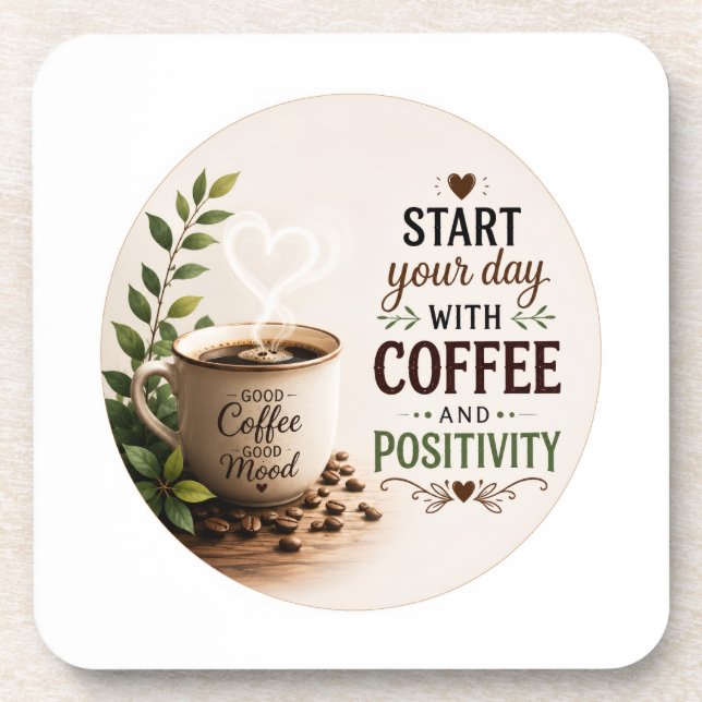 Posavasos Un tema de café acogedor  (Frente)