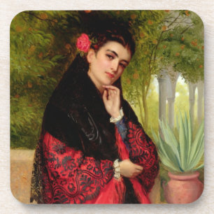 Posavasos Una belleza española, 1872 (aceite en lona)