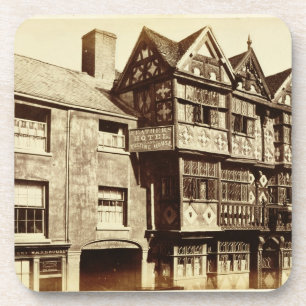 Posavasos Una calle en Ludlow (foto de b/w)