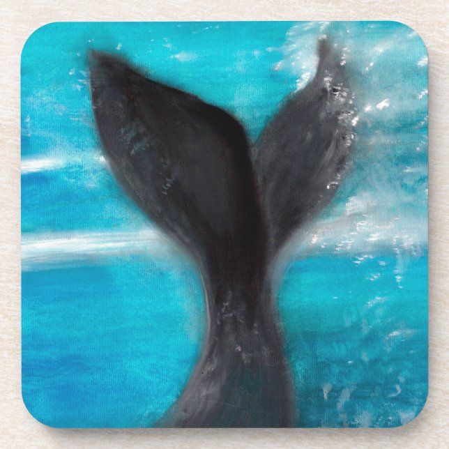 Posavasos Una cola de ballena (Frente)