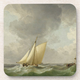 Posavasos Una cuchilla en una fuerte brisa (aceite en cobre)