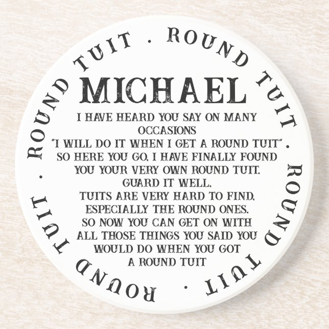 Posavasos Una curva redonda (Frente)