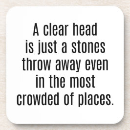 Posavasos Una escoria de plástico dura de cabeza clara