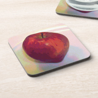Posavasos Una gran manzana roja