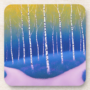 Posavasos Una horquilla en el tiempo – Un paisaje boscoso