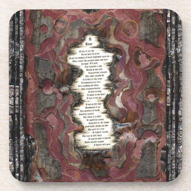 Posavasos Una lágrima (Frente)