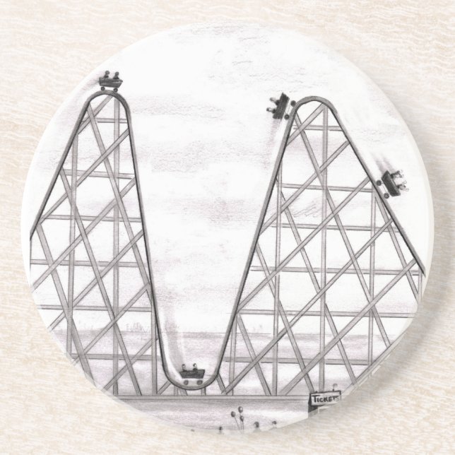 Posavasos Una mejor montaña rusa peor (Frente)