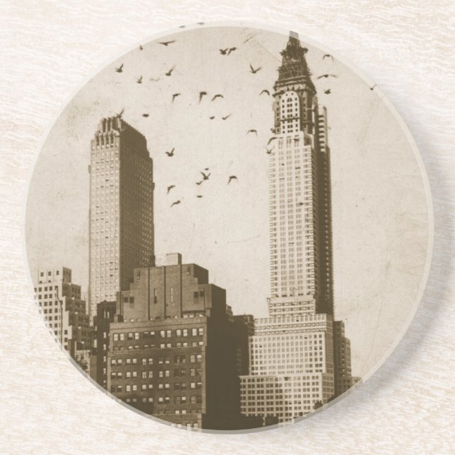 Posavasos Una multitud de volar de los pájaros (Frente)