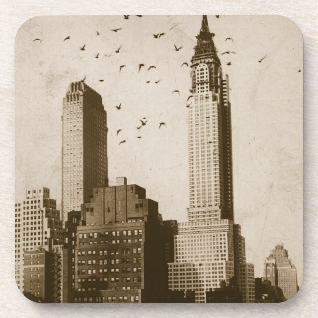 Posavasos Una multitud de volar de los pájaros (Frente)