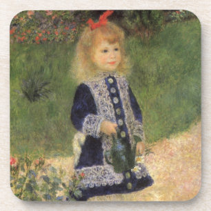 Posavasos Una niña con regadera de Pierre Renoir