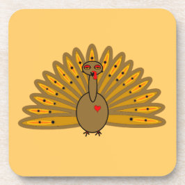 Posavasos Una Turquía amable de acción de gracias