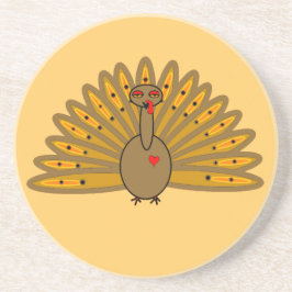 Posavasos Una Turquía amable de acción de gracias