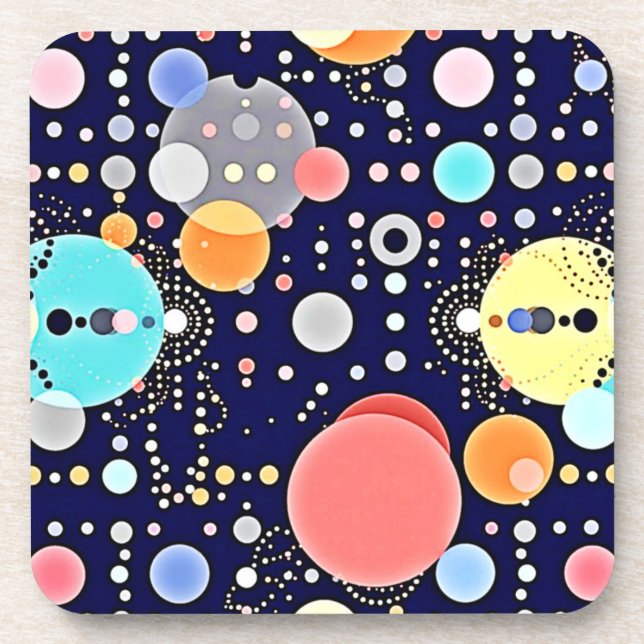 Posavasos Una visión divertida del universo de la burbuja (Frente)