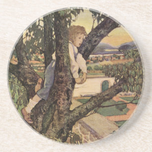 Posavasos Una vista desde los árboles por Jessie Willcox Smi
