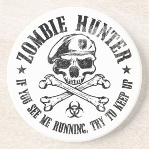 Posavasos undead del cazador del zombi que viven