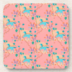 Posavasos Unicorn azul