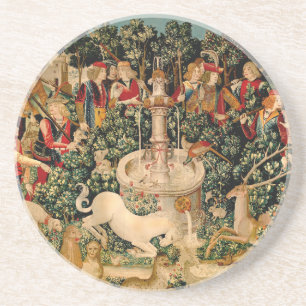 Posavasos Unicorn Tapestries Found Legend Myth Medieval Art