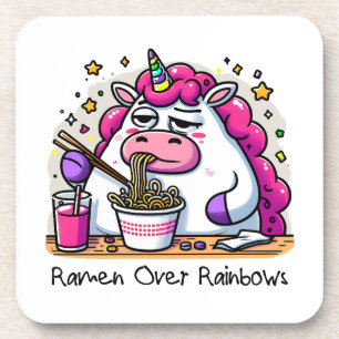 Posavasos Unicornio comiendo Ramen