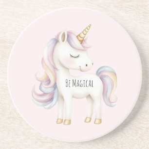 Posavasos Unicornio Mágico Rosa Púrpura