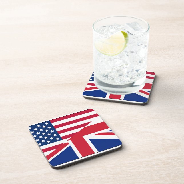 Posavasos Union Jack American Flag Pattern Stars Strips (Lado Derecho)