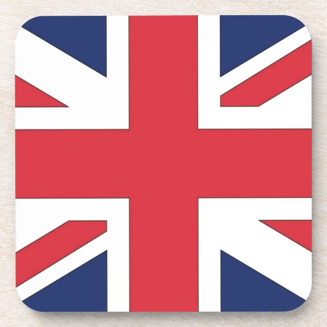 Posavasos Unión Jack/ Bandera de la Unión del Reino Unido (Frente)